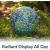 Sunnydaze 10-Inch Gazing Ball for Garden – Glass Gazing Globe for Outside – Outdoor Garden Orb for Backyard or Front Lawn Decor – Lavender – Set of 2(Azul Terra)