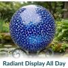 Sunnydaze 10-Inch Gazing Ball for Garden – Glass Gazing Globe for Outside – Outdoor Garden Orb for Backyard or Front Lawn Decor – Lavender – Set of 2(Lavender)