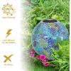 Sunnydaze 10-Inch Solar Gazing Ball for Garden – Outdoor Glass Gazing Garden Globe for Outside Decoration – Pearl Pink(Azul Terra)
