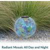 Sunnydaze 10-Inch Solar Gazing Ball for Garden – Outdoor Glass Gazing Garden Globe for Outside Decoration – Pearl Pink(Azul Terra)