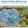 Sunnydaze 10-Inch Solar Gazing Ball for Garden – Outdoor Glass Gazing Garden Globe for Outside Decoration – Pearl Pink(Azul Terra)