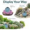 Sunnydaze 10-Inch Solar Gazing Ball for Garden – Outdoor Glass Gazing Garden Globe for Outside Decoration – Pearl Pink(Cool Blooms)