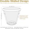 Sunnydaze 19.5-Inch Arabella Large Plastic Pot for Plants – Outdoor Double-Walled Polyresin Large Plastic Planter with Drillable Drainage Holes – Antique White – 4-Pack(Rust)