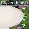 Sunnydaze 21″ H Ceramic Bird Bath for Outside – Hand-Painted Outdoor Bird Bath Bowl, UV/Frost-Resistant Finish – Lemon Cognac(Twilight)