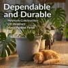 Sunnydaze 24-Inch Anjelica Large Plastic Pot for Plants – Outdoor Double-Walled Large Plastic Planter with Drillable Drainage Holes – Matte Black – 2pk(Light Gray)
