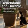 Sunnydaze 24-Inch Anjelica Large Plastic Pot for Plants – Outdoor Double-Walled Large Plastic Planter with Drillable Drainage Holes – Matte Black – 2pk(Sable)