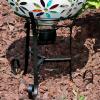 Sunnydaze Black Steel Gazing Ball Stand Outdoor for 10-Inch or 12-Inch Garden Gazing Globes – 9-Inch H – Traditional – Set of 6(Black)