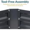 Sunnydaze Galvanized Raised Garden Bed Kit – 5x5x1 ft Outdoor Raised Garden Bed – Metal Planter Box for Vegetables, Flowers, Herbs – Dark Gray – L-Shaped(Dark Gray)