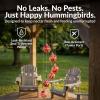 Sunnydaze Hand-Blown Glass Hummingbird Feeder Balls – Set of 6 Hanging Hummingbird Feeders with 6 Ports – 30 oz Capacity Bee Proof Feeder for Outdoors – Leak Proof and Easy to Clean