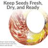 Sunnydaze Hanging Solar Fly-Through Glass Bird Feeder – 6″ Outdoor Bird Feeder with Solar Light – Bright Summer Burst(Rainbow Swirl)