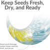 Sunnydaze Hanging Solar Fly-Through Glass Bird Feeder – 6″ Outdoor Bird Feeder with Solar Light – Bright Summer Burst(Spring Sky)