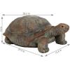 Sunnydaze Tanya the Garden Turtle Statue – Turtle Garden Decor for Yard, Lawn, Patio Décor – 20″ x 12″ Durable Poly-Concrete – Gift Idea(Talia – 29 in)