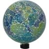 Sunnydaze 10-Inch Gazing Ball for Garden – Glass Gazing Globe for Outside – Outdoor Garden Orb for Backyard or Front Lawn Decor – Lavender – Set of 2(Azul Terra)