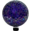Sunnydaze 10-Inch Gazing Ball for Garden – Glass Gazing Globe for Outside – Outdoor Garden Orb for Backyard or Front Lawn Decor – Lavender – Set of 2(Iridescent Purple)
