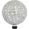 Sunnydaze 10-Inch Gazing Ball for Garden – Glass Gazing Globe for Outside – Outdoor Garden Orb for Backyard or Front Lawn Decor – Lavender – Set of 2(Mirrored Diamond)