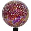 Sunnydaze 10-Inch Gazing Ball for Garden – Glass Gazing Globe for Outside – Outdoor Garden Orb for Backyard or Front Lawn Decor – Lavender – Set of 2(Pearl Pink)