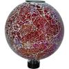 Sunnydaze 10-Inch Solar Gazing Ball for Garden – Outdoor Glass Gazing Garden Globe for Outside Decoration – Pearl Pink(Pearl Pink)