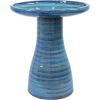 Sunnydaze 21″ H Ceramic Bird Bath for Outside – Hand-Painted Outdoor Bird Bath Bowl, UV/Frost-Resistant Finish – Lemon Cognac(Cloud Swirl)