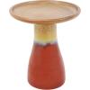 Sunnydaze 21″ H Ceramic Bird Bath for Outside – Hand-Painted Outdoor Bird Bath Bowl, UV/Frost-Resistant Finish – Lemon Cognac(Lemon Cognac)
