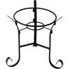 Sunnydaze Black Steel Gazing Ball Stand Outdoor for 10-Inch or 12-Inch Garden Gazing Globes – 9-Inch H – Traditional – Set of 6(Black)