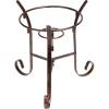 Sunnydaze Black Steel Gazing Ball Stand Outdoor for 10-Inch or 12-Inch Garden Gazing Globes – 9-Inch H – Traditional – Set of 6(Bronze)