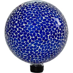 Sunnydaze 10-Inch Gazing Ball for Garden – Glass Gazing Globe for Outside – Outdoor Garden Orb for Backyard or Front Lawn Decor – Lavender – Set of 2(Lavender)