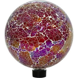 Sunnydaze 10-Inch Gazing Ball for Garden – Glass Gazing Globe for Outside – Outdoor Garden Orb for Backyard or Front Lawn Decor – Lavender – Set of 2(Pearl Pink)
