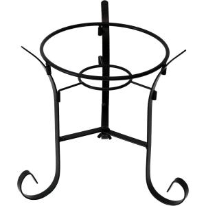 Sunnydaze Black Steel Gazing Ball Stand Outdoor for 10-Inch or 12-Inch Garden Gazing Globes – 9-Inch H – Traditional – Set of 6(Black)