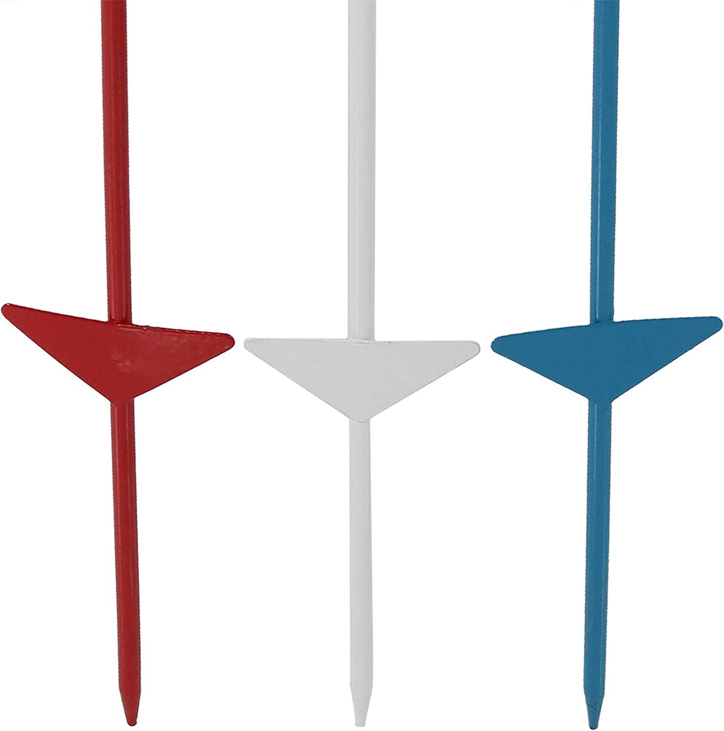 image:imageSunnydaze Outdoor Cup Holders for Yard HeavyDuty Outdoor Drink Holder Stakes Set of 6 Patriotic Red White and BluePatriotic