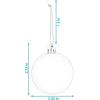 Sunnydaze Modern Holiday 300ct Christmas Ornament Balls – 5 Styles of Shatterproof Christmas Decorations for Tree(Black)
