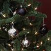 Sunnydaze Modern Holiday 300ct Christmas Ornament Balls – 5 Styles of Shatterproof Christmas Decorations for Tree(Black)