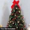 Sunnydaze Modern Holiday 300ct Christmas Ornament Balls – 5 Styles of Shatterproof Christmas Decorations for Tree(Red  Green  and Gold)